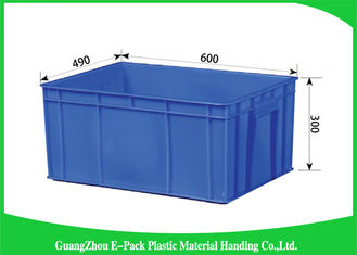 Blue Stackable Plastic Bins Convenience Stores , Standard Size  Plastic Stacking Boxes