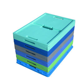 30kgs লোডিং ক্ষমতা ভার্জিন PP কোলাপসিবল স্ট্যাকিং কন্টেইনার 600*400 মিমি সিরিজ