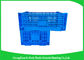 Attached Lids Folding Plastic Crates Big Capacity Transport Moving Eco - Friendly