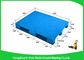 1200 * 800mm Blue Plastic Pallets With Three Runners , Plastic Skids Pallets Virgin HDPE