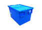 23.6' x 15.7' Storage Moving Stackable Plastic Tote Box With Hinged Lids